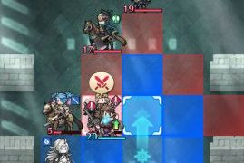 上に移動して攻撃する。