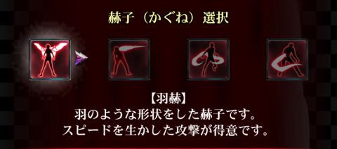 装備は「喰種」と「喰種捜査官」にそれぞれ4種類、計8種類があります。